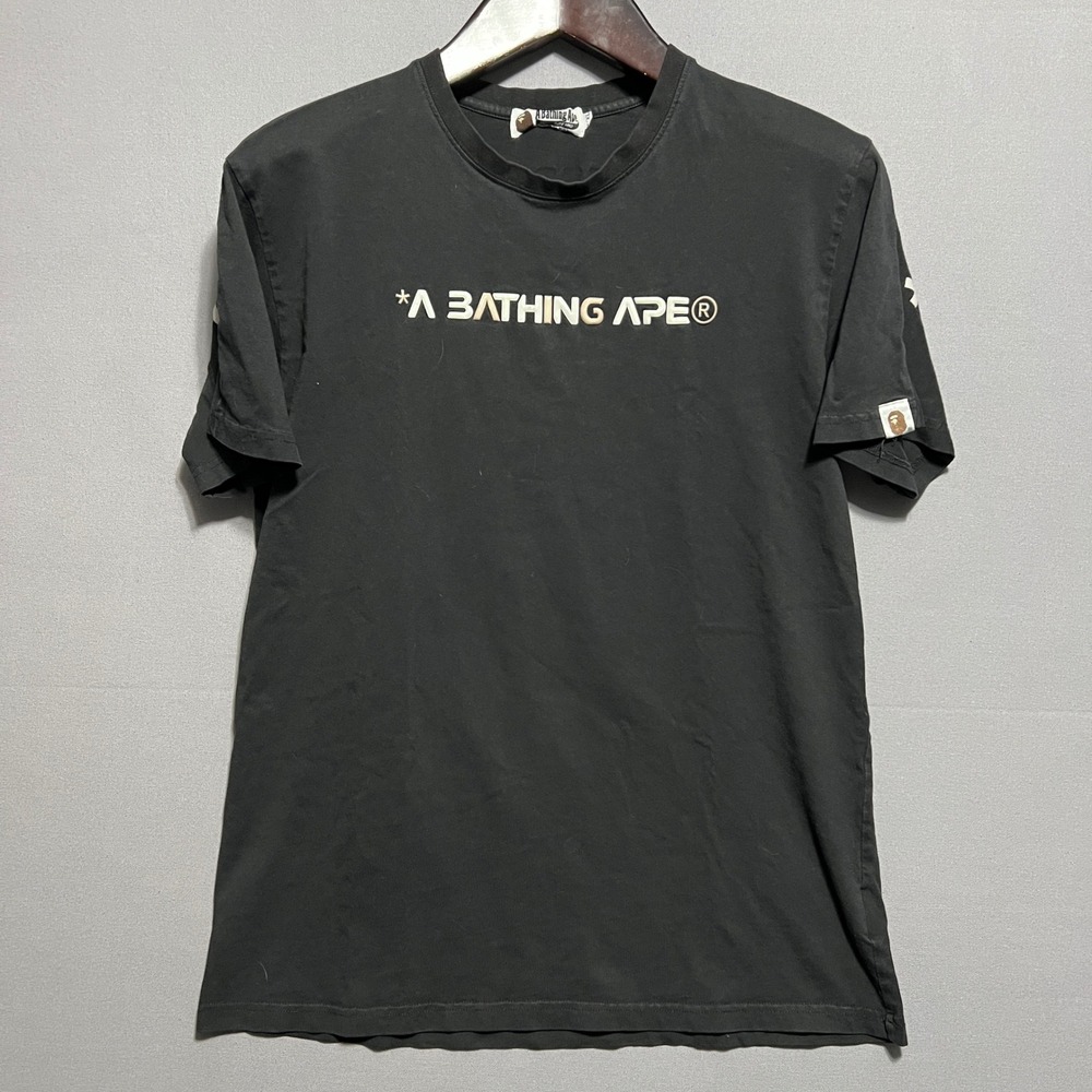 A Bathing Ape BAPE Galaxy Big Ape Head Logo Black Graphic T-Shirt XXL Mens